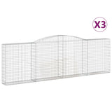 Vidaxl Schans Baskets 3 ST Klenba 400x30x120 140 cm železo