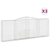 Vidaxl Schans Körbe 3 ST Gewölbte 400x30x140 160 cm Eisen