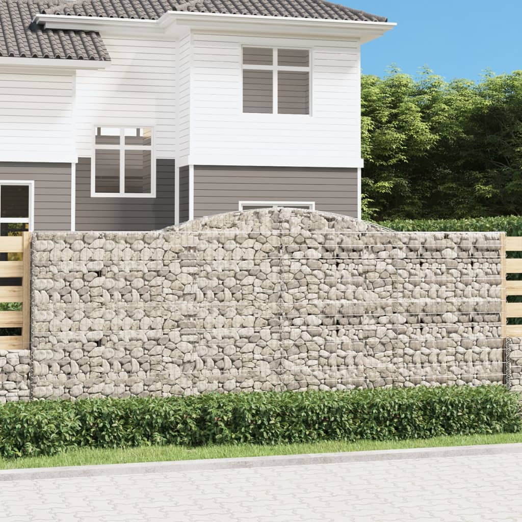 Cestas Vidaxl Schans 2 st boveled 400x30x160 180 cm de hierro