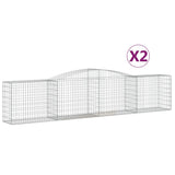 Cestas Vidaxl schans 2 st 400x50x80 100 cm de hierro galvanizado