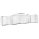 Vidaxl Schans Baskets 2 St. klenulé 400x50x80 100 cm galvanizované železo