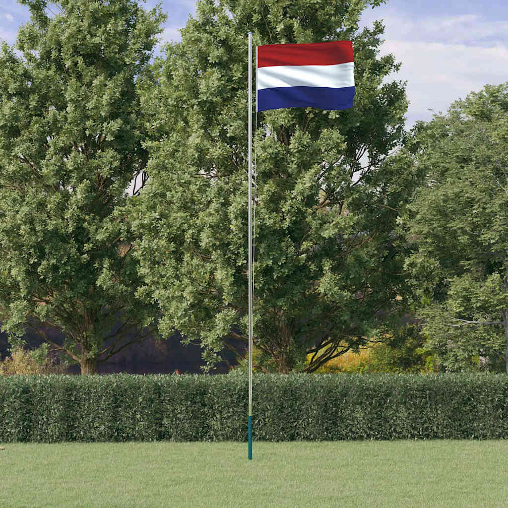 VidaXL Flagge mit Fahnenmast Niederlande 6,23 m Aluminium