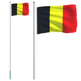 VidaXL Flagge mit Fahnenmast 6,23 m Aluminium