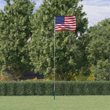 Flag vidaxl avec drapeau aux États-Unis 5,55 m en aluminium