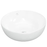 Vidaxl Washbasin 44x17 cm kulatá keramická bílá