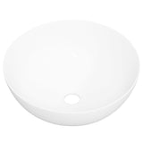 Vidaxl Washbasin 36x15 cm Bianco in ceramica rotonda