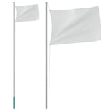 Vidaxx Fahnenmast teilbar 6,23 m Aluminium silberfarben