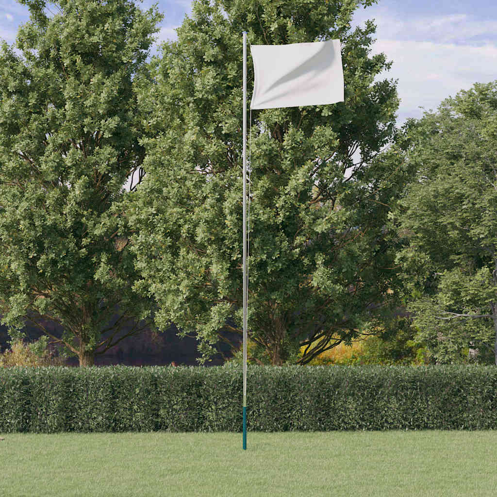Vidaxx Fahnenmast teilbar 6,23 m Aluminium silberfarben