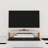 Vidaxxl Monitorständer 50x27x10 cm aus massivem Kiefernholz