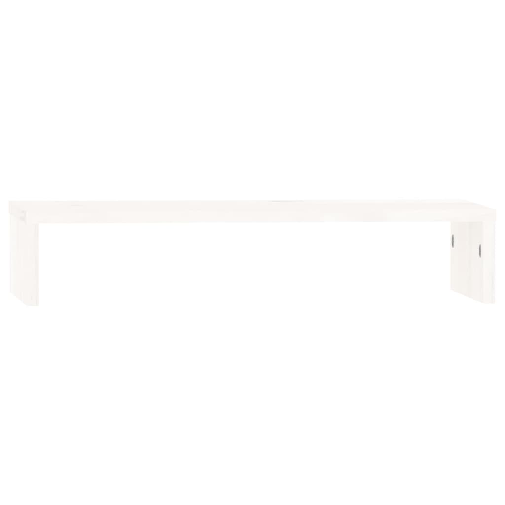 Le moniteur Vidaxl comprend 50x27x10 cm de pin solide blanc