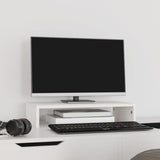 Vidaxx Monitorständer 50x27x10 cm massives Kiefernholz weiß
