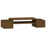 Vidaxx Monitorständer 70x27,5x15 cm massives Kiefernholz honigbraun