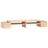 Vidaxl monitorstandaard 100x27,5x15 cm massief grenenhout
