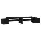 VidaXL Monitorständer 100x27,5x15 cm massives Kiefernholz schwarz