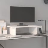 Vidaxx Monitorständer 50x27x15 cm massives Kiefernholz weiß