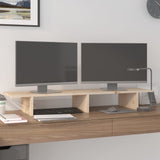 Vidaxxl Monitorständer 100x27x15 cm massives Kiefernholz