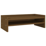 Vidaxx Monitorständer 50x24x16 cm massives Kiefernholz honigbraun