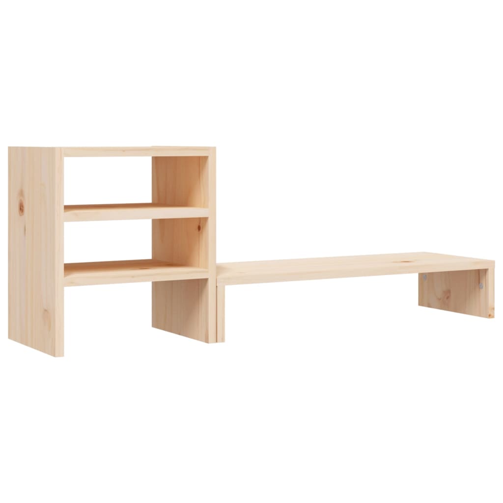 Vidaxxl Monitorständer 81x20x30 cm massives Kiefernholz