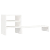 Vidaxl Monitor Stand 81x20x30 cm Solid Pine White