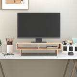Vidaxxl Monitorständer 60x27x14 cm massives Kiefernholz