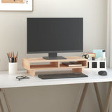 Vidaxxl Monitorständer 60x27x14 cm massives Kiefernholz