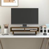 Vidaxxl Monitorständer 60x27x14 cm massives Kiefernholz honigbraun