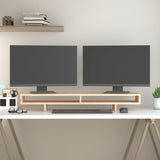 Vidaxxl Monitorständer 100x27x14 cm massives Kiefernholz