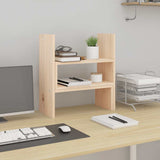 Vidaxxl Monitorständer (39-72) x 17 x 43 cm aus massivem Kiefernholz
