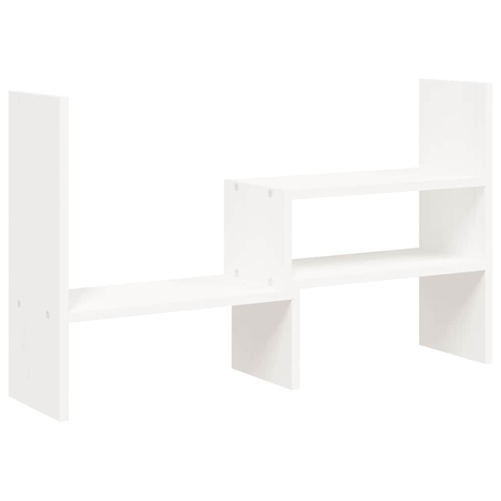 Vidaxx Monitorständer (39-72)x17x43 cm massives Kiefernholz weiß