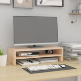Vidaxl monitorstandaard (52-101)x22x14 cm massief grenenhout
