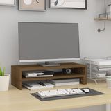 VidaXL Monitorständer (52-101)x22x14 cm Kiefernholz honigbraun