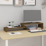 VidaXL Monitorständer (52-101)x22x14 cm Kiefernholz honigbraun