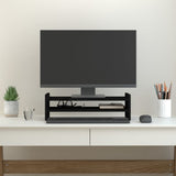 VidaXL Monitorständer 50x27x15 cm massives Kiefernholz schwarz