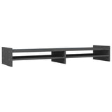 Vidaxx Monitorständer 100x27x15 cm massives Kiefernholz grau