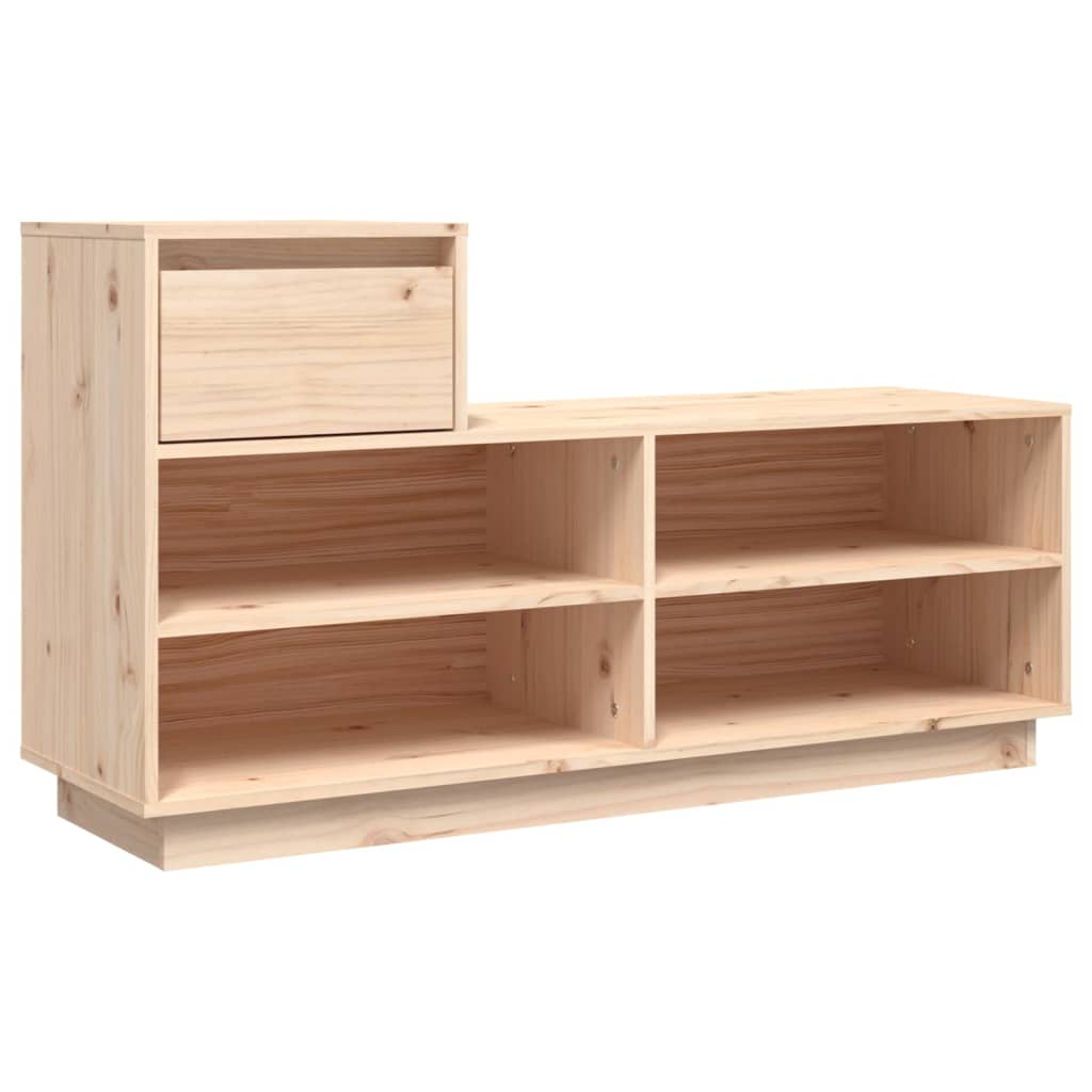 Vidaxl Shoe Cabinet 110x34x61 cm Solid fyrretræ