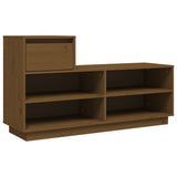 Vidaxl Shoe cabinet 110x34x61 cm Solid pine Honey brown