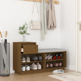 Vidaxx Schuhschrank 110x34x61 cm massives Kiefernholz honigbraun