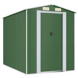 Vidaxl Garden shed 192x274x223 cm Galvanized steel green