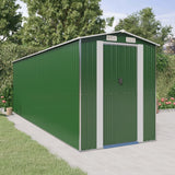 Vidaxl Garden Shed 192x606x223 cm galvaniseret stålgrøn