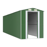 Vidaxl Garden Shed 192x689x223 cm galvanizovaná ocelová zelená