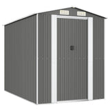 Vidaxl Gaart Shed 192x274x22 CM Galvaniséiert Stol Luft