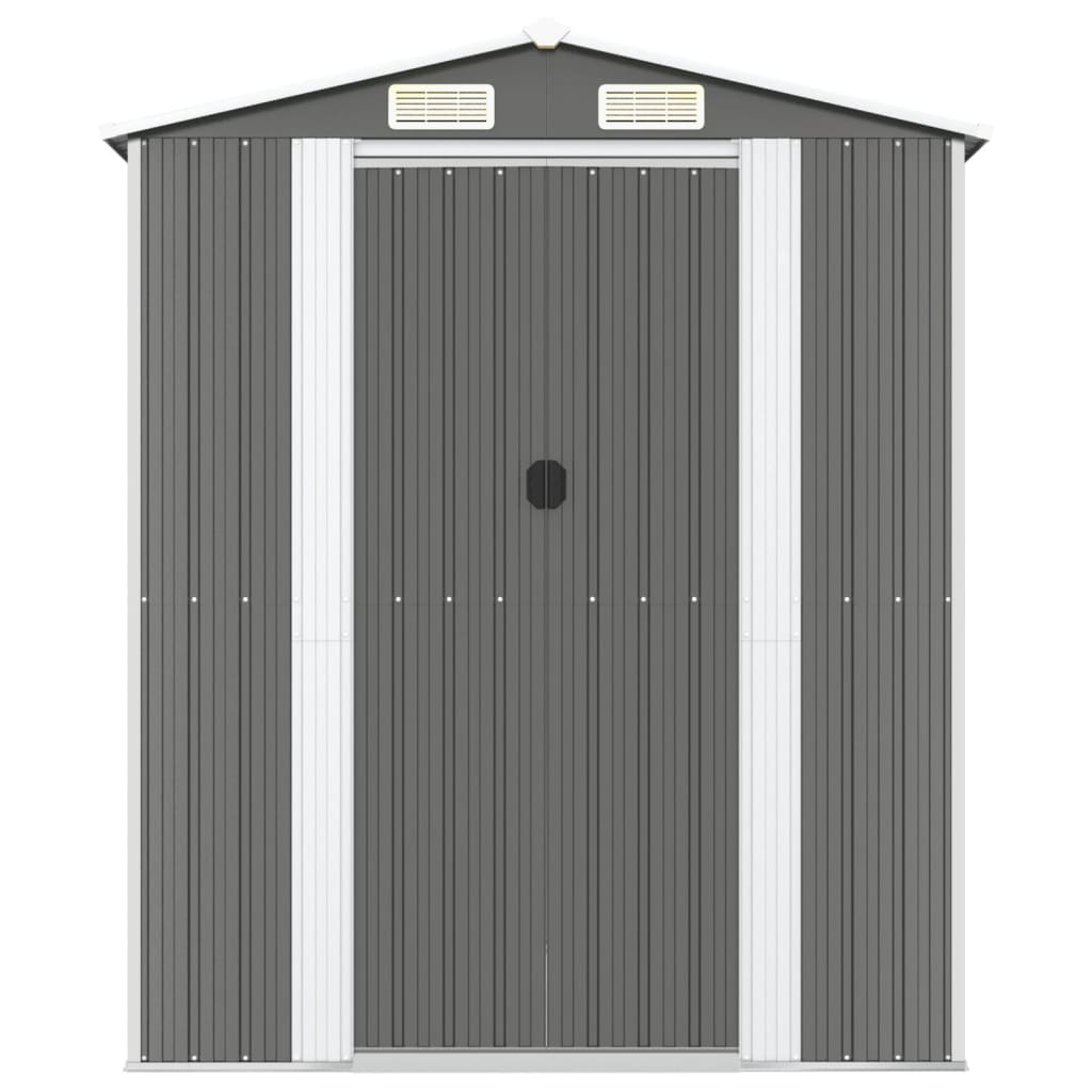 Vidaxl Gaart Shed 192x274x22 CM Galvaniséiert Stol Luft