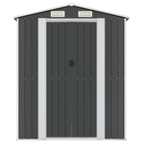 Vidaxl hangar de jardin 192x191x223 cm anthracite en acier galvanisé -colore