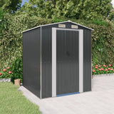 Vidaxl hangar de jardin 192x191x223 cm anthracite en acier galvanisé -colore