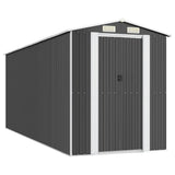 Vidaxl Garden Shed 192x523x223 cm galwanizowany stalowy antracyt -