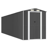 Vidaxl Garden Shed 192x772x223 cm Antracite in acciaio zincato