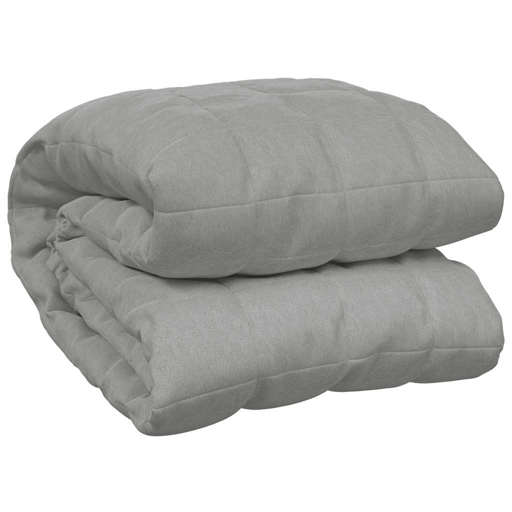 Vidaxx Gewichtsdecke 120x180 cm 5 kg Stoff grau