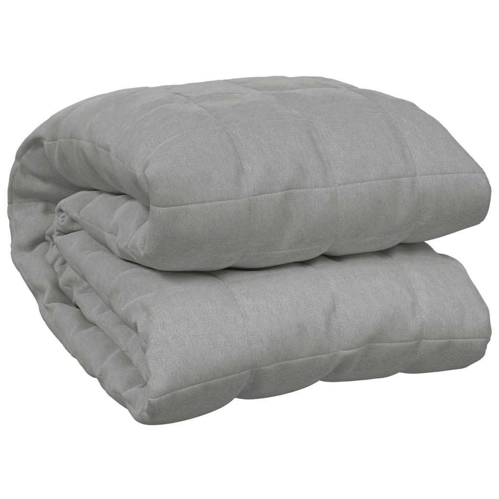 Vidaxx Gewichtsdecke 138x200 cm 6 kg Stoff grau