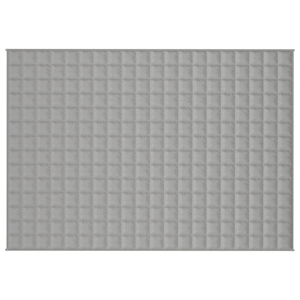 VIDAXL FAIBLAGE COUVERTURE 138X200 cm 10 kg de gris de tissu