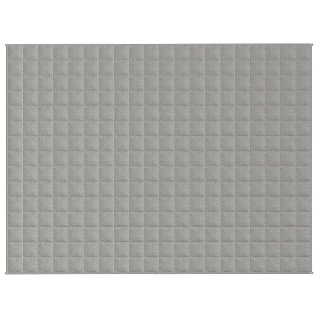 Vidaxx Gewichtsdecke 150x200 cm 7 kg Stoff grau